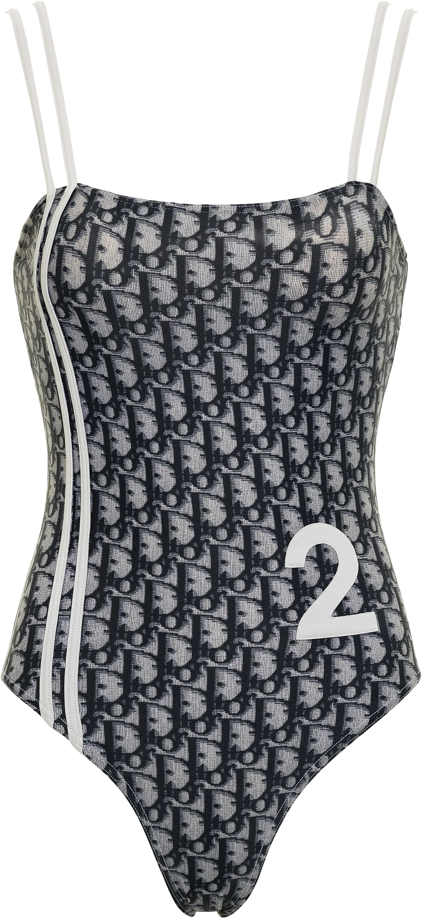 Christian Dior Blue Diorissimo Monogram One-Piece Swimsuit