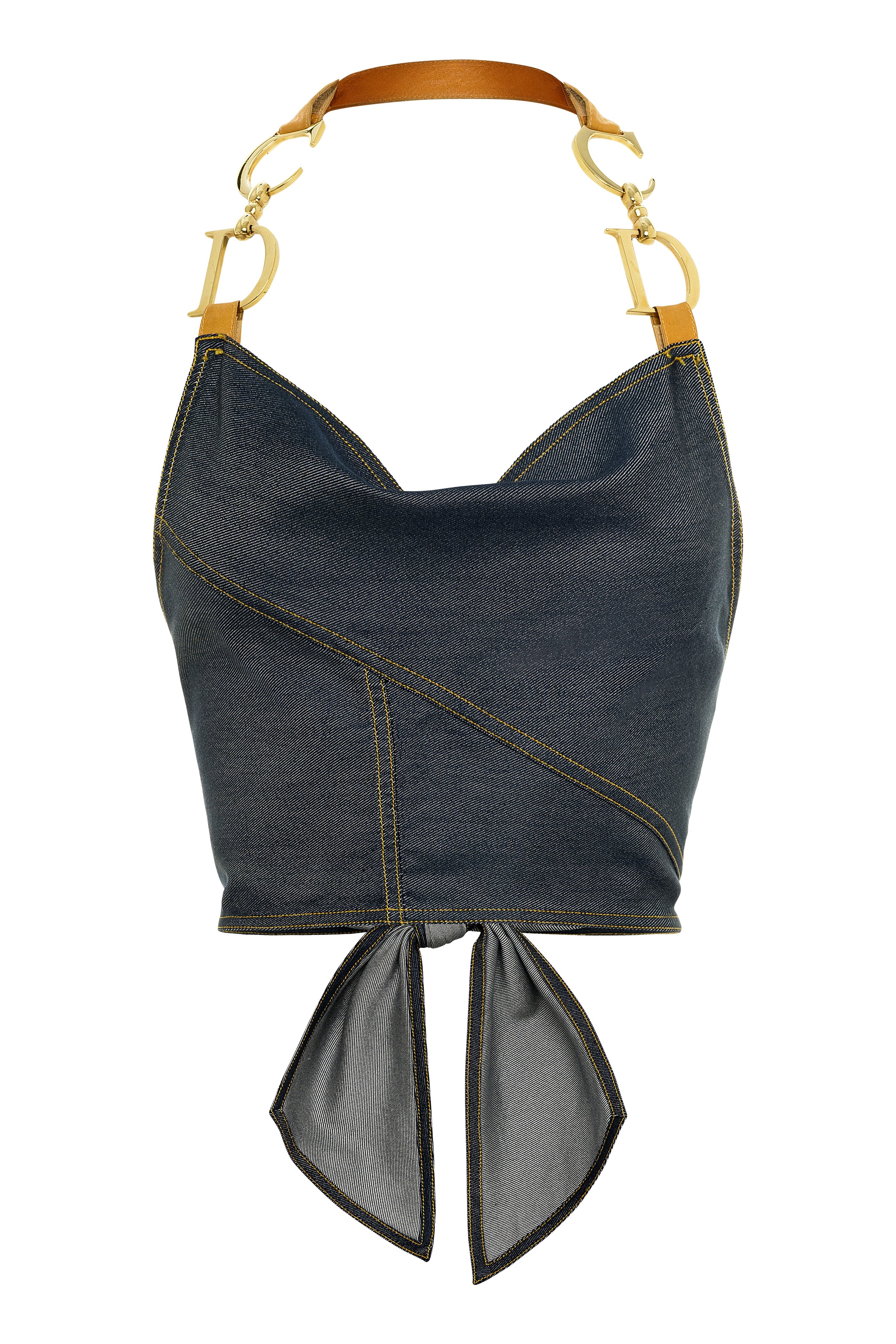Christian Dior Runway Spring 2000 Saddle Halter Top