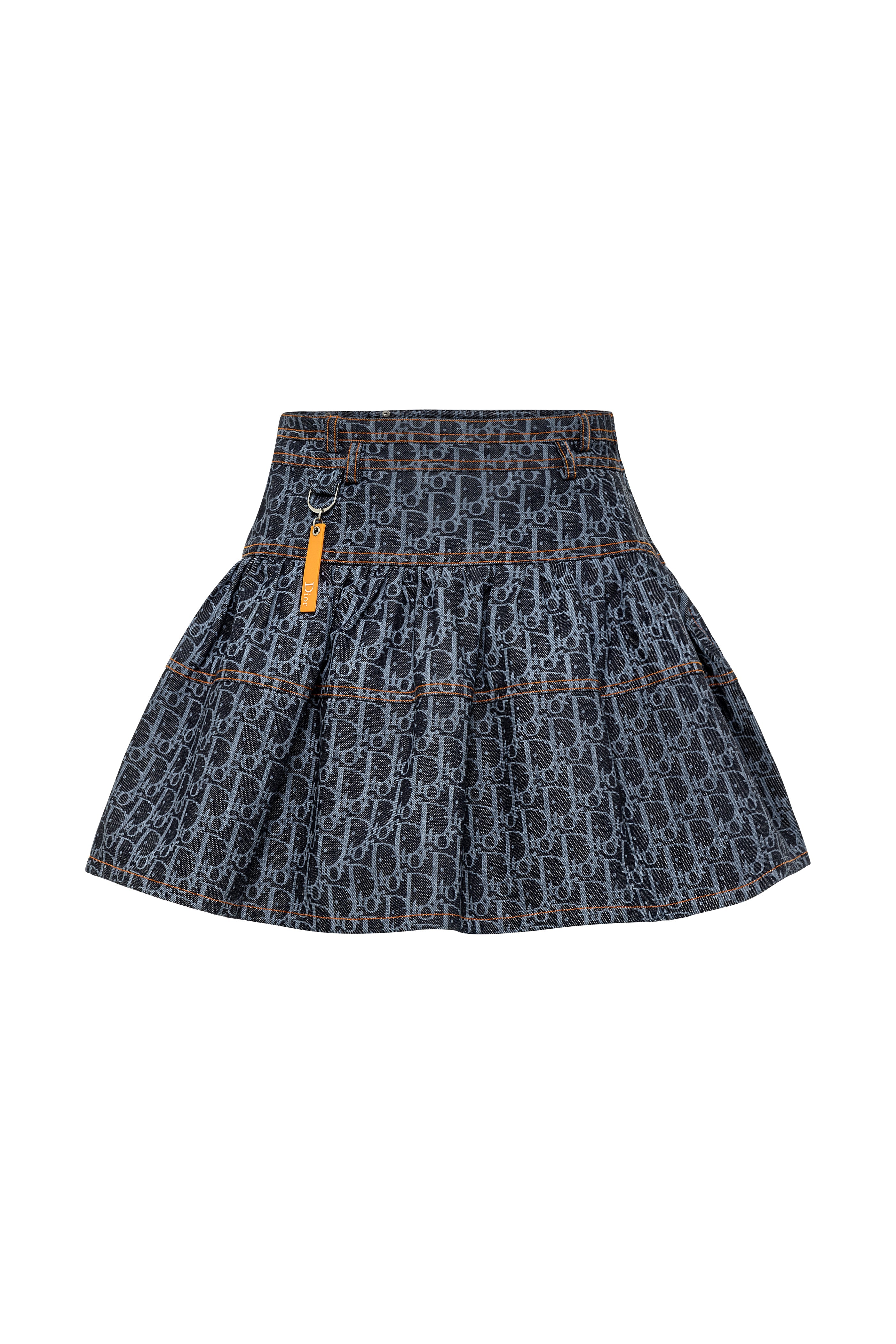 Christian Dior 'Remove Before Flight' Denim Skirt