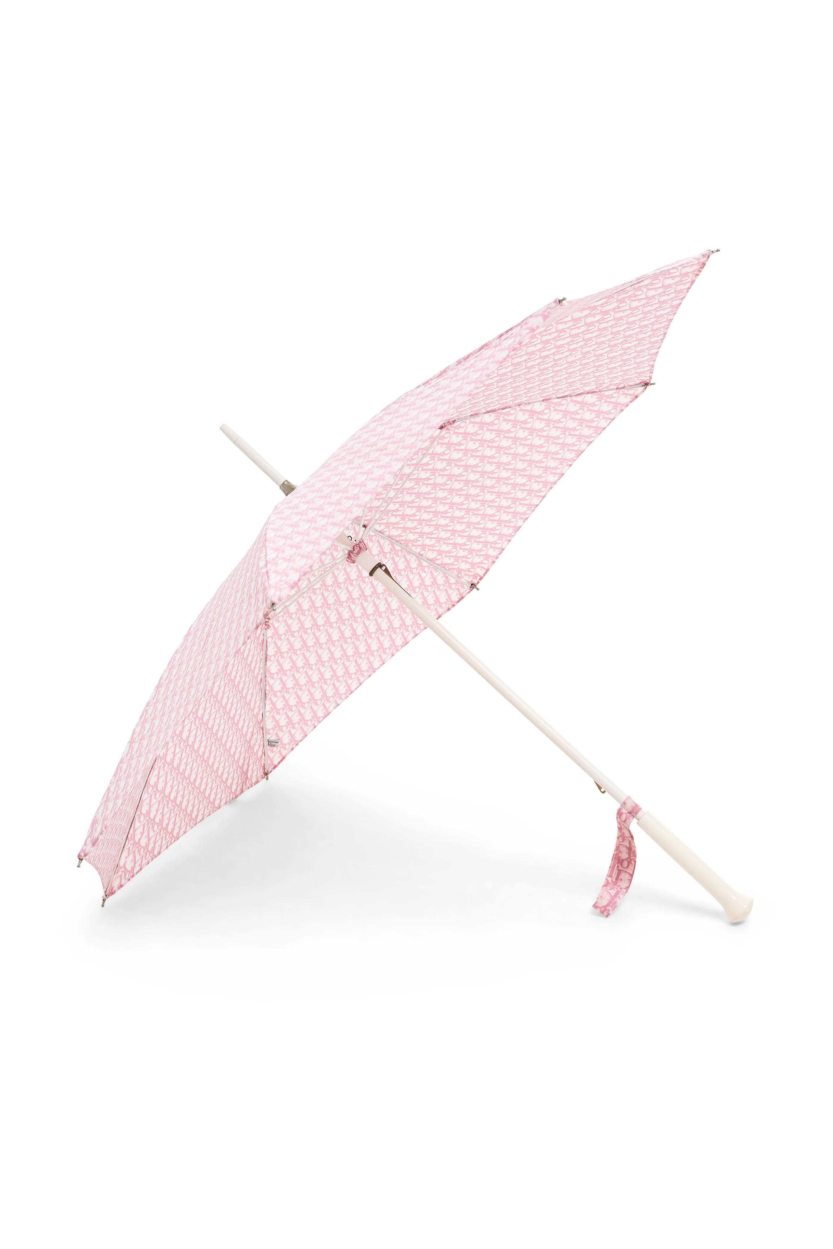 Christian Dior Pink Diorissimo Logo Umbrella