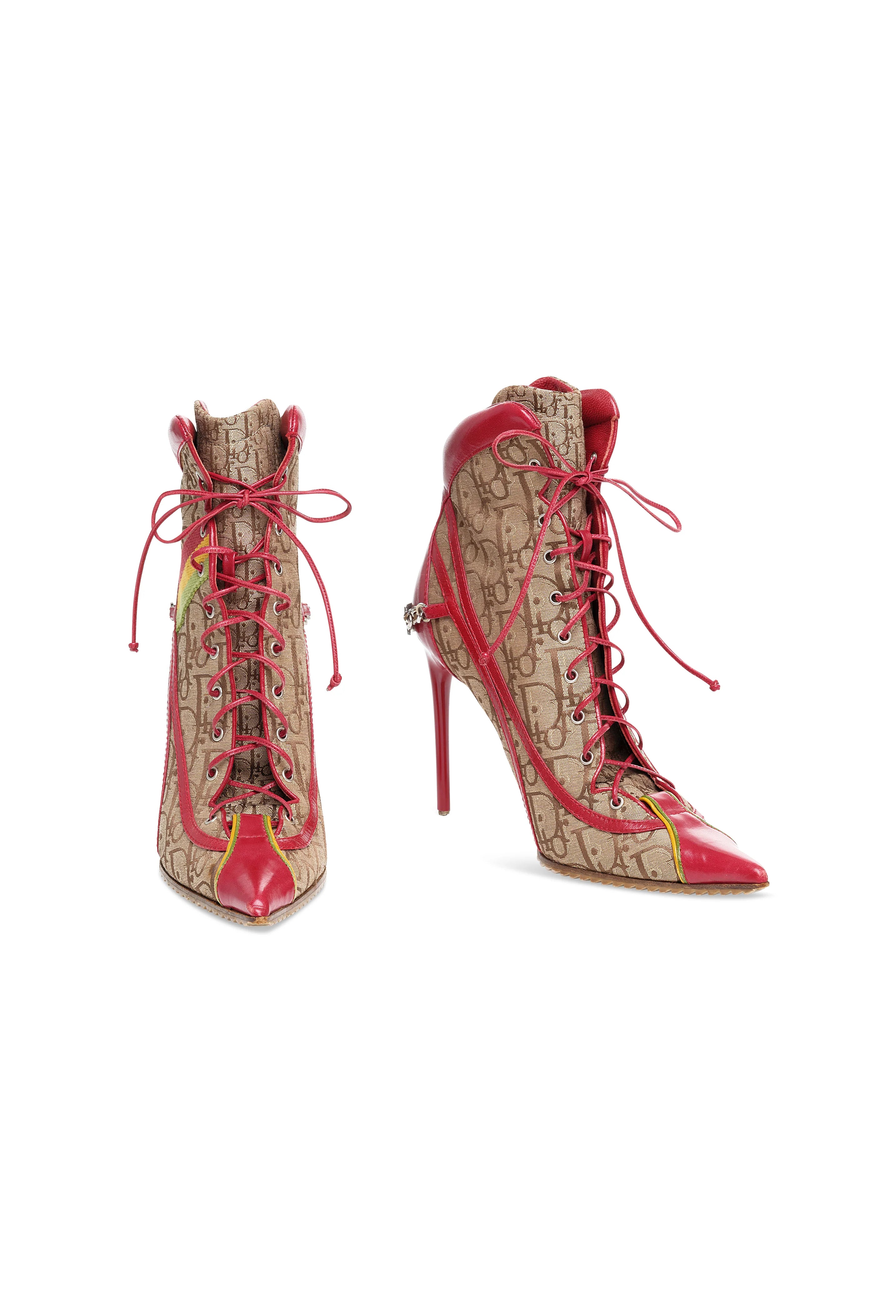 Christian Dior Rasta Lace-up Diorissimo Boots