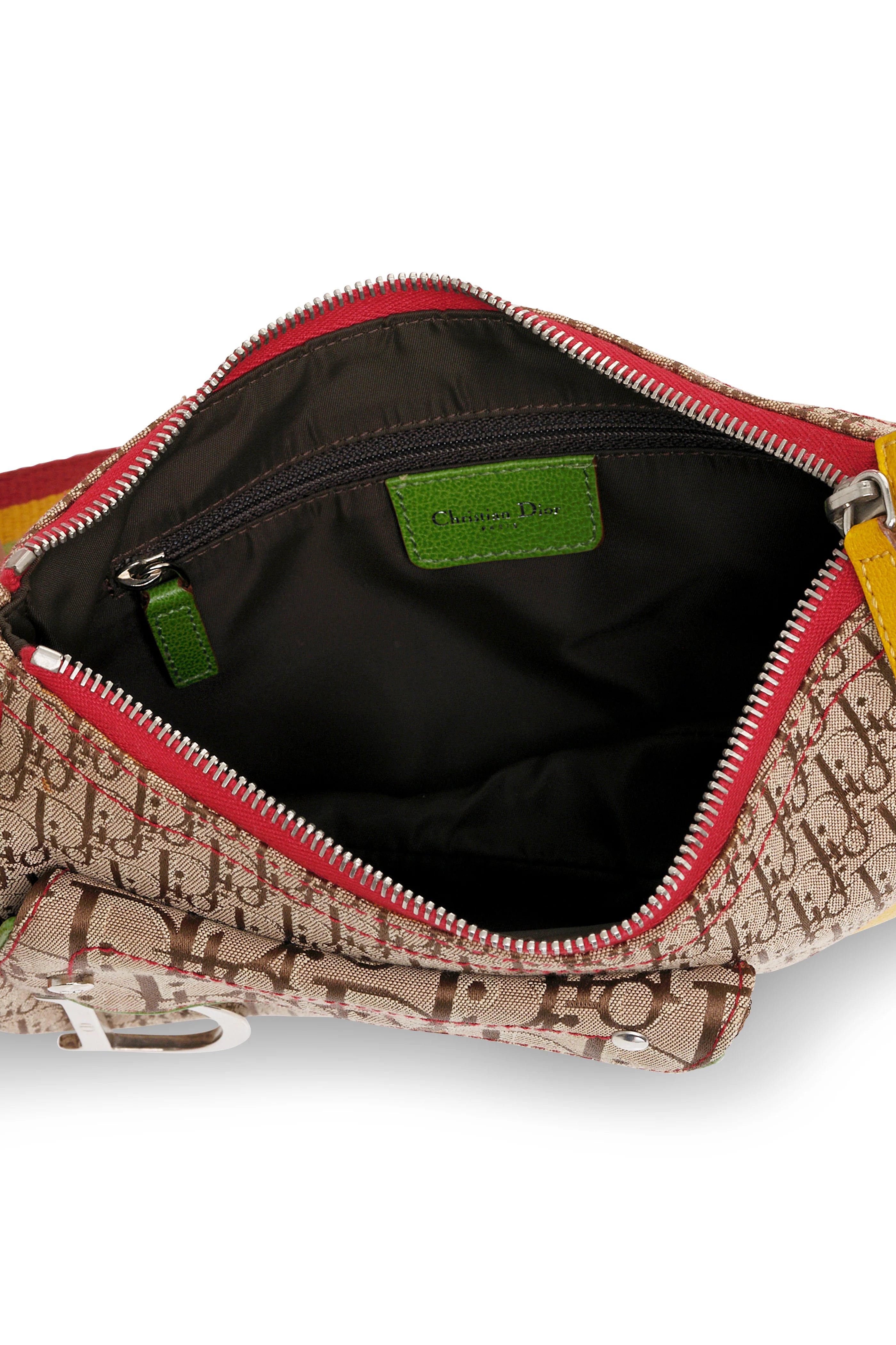 Christian Dior Rasta Saddle Crossbody