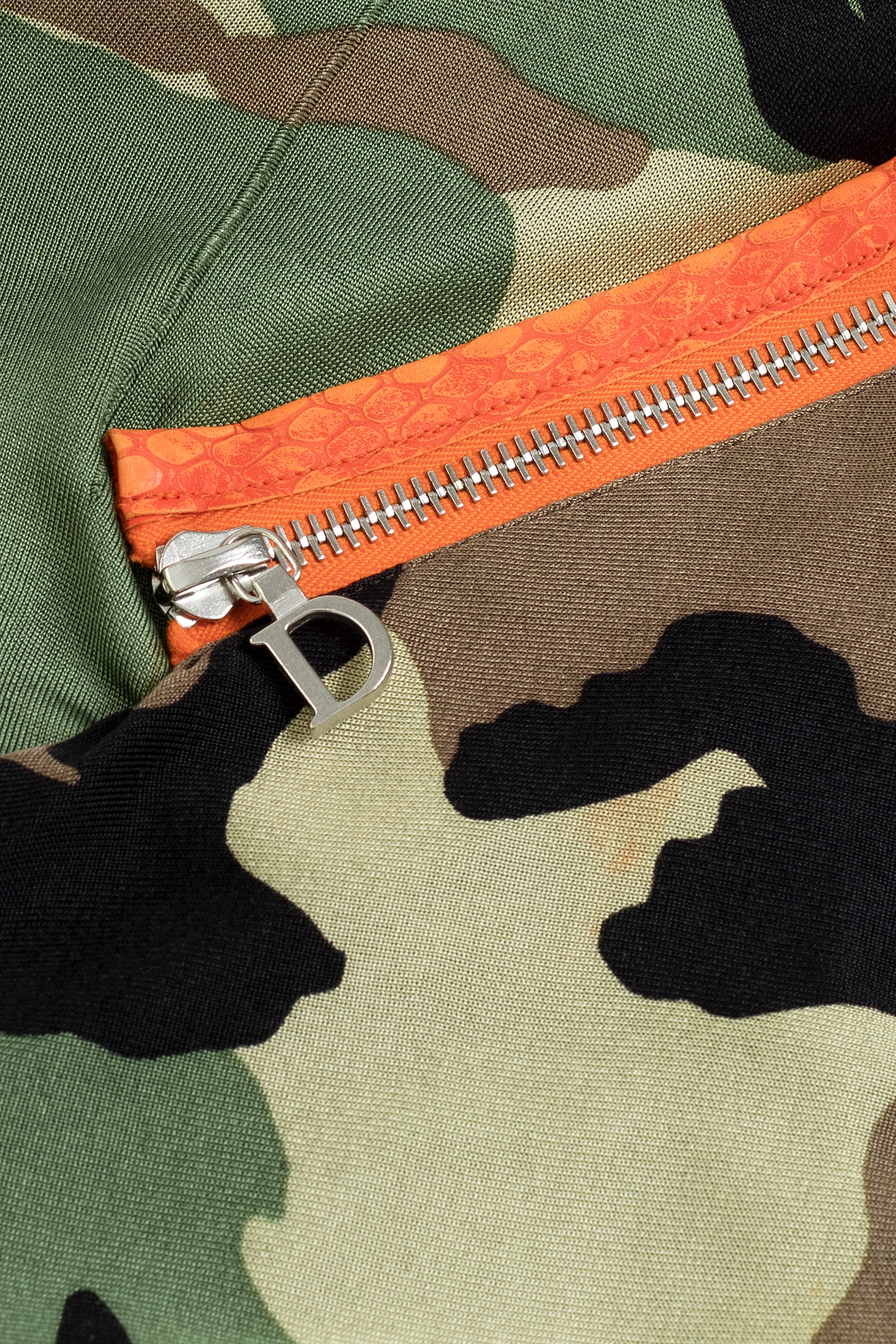 Christian Dior 'J'Adore Dior' Camouflage Silk Skirt